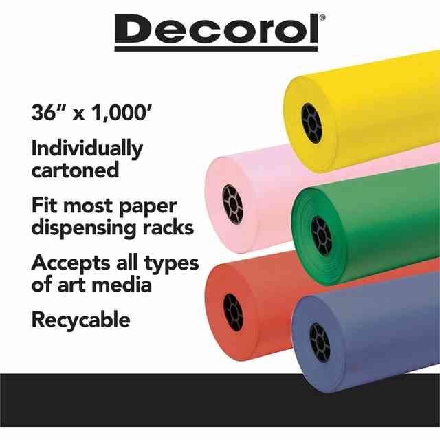 Decorol Flame Retardant Art Roll - Art Project, Mural, Collage, Bulletin Board, Table Cover - 7.44 Decorol Flame Retardant Art Roll - Art Project, Mural, Collage, Bulletin Board, Table Cover - 7.44