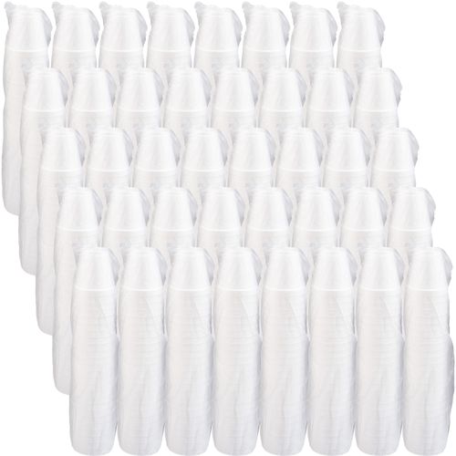 Dart 8 oz White Disposable Hot & Cold Foam Cups - 1000 Pack