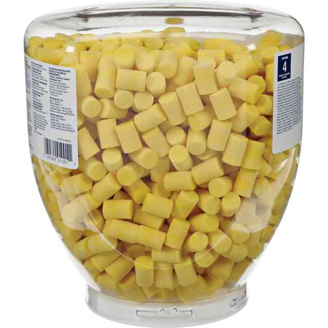 E-A-R Classic Earplugs - 1000 / Bottle - Yellow - Polyurethane Foam - Medium E-A-R Classic Earplugs - 1000 / Bottle - Yellow - Polyurethane Foam - Medium