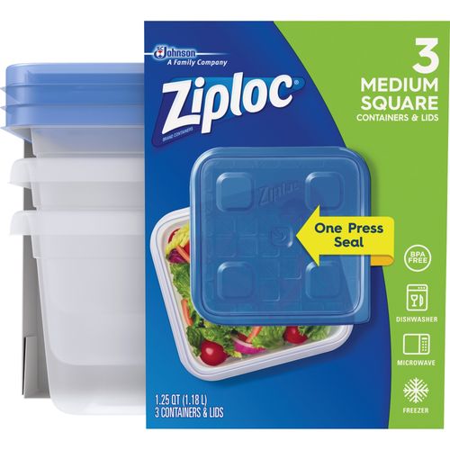 Clear Medium Locking Storage Bins with Lids