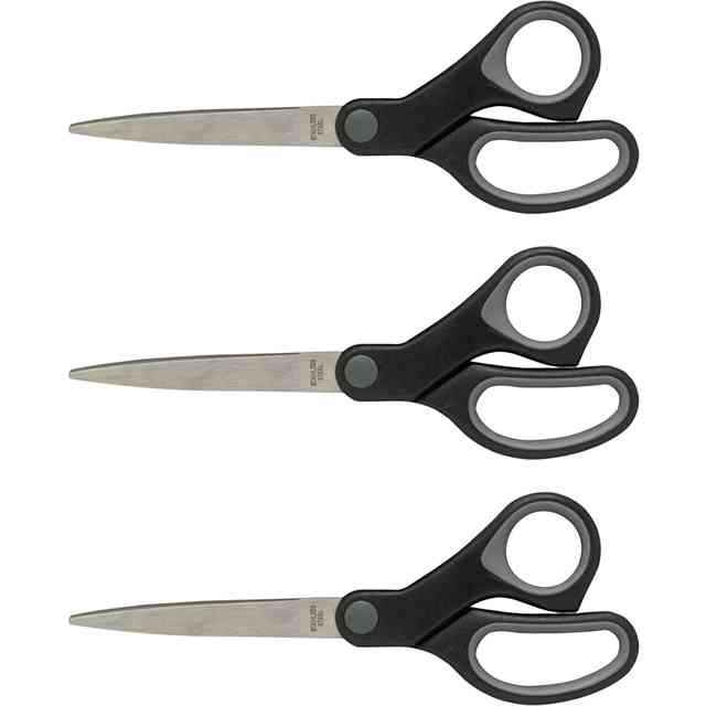 Sparco Straight Scissors w/Rubber Grip Handle - 7 Sparco Straight Scissors w/Rubber Grip Handle - 7