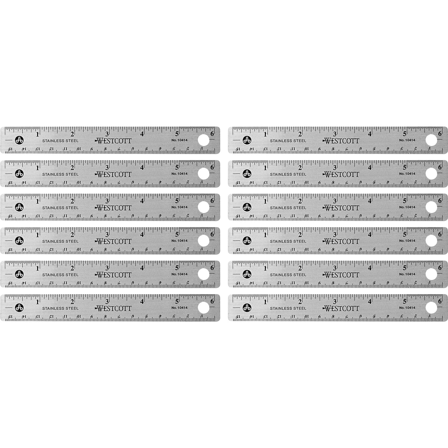 Xtreme Stainless Steel Rulers Inches and Metric — Screen Print Supply