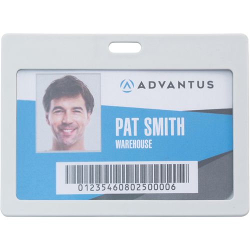 Horizontal Rigid ID Badge Holder by Advantus AVT97063 | OnTimeSupplies.com
