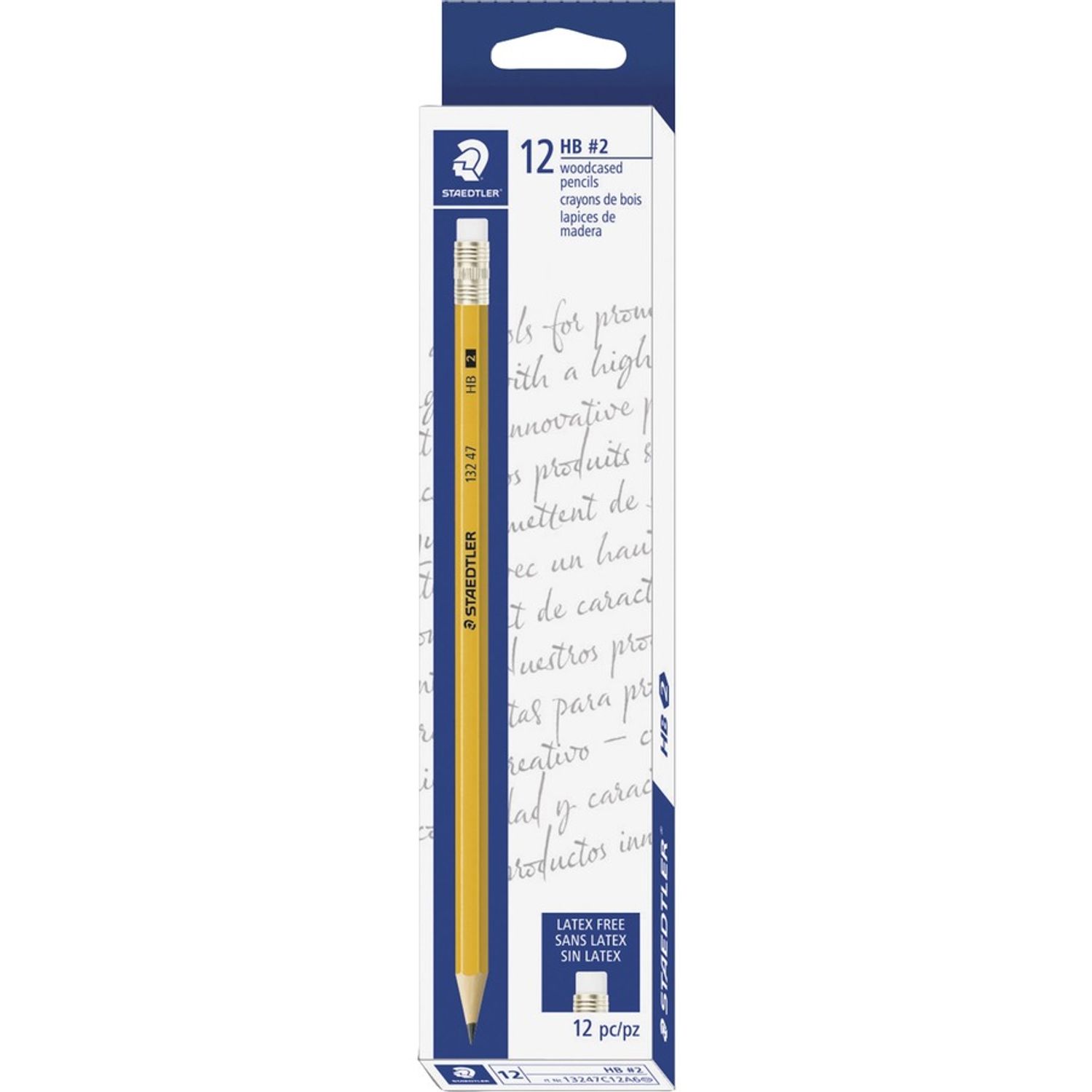 STAEDTLER 13247C12a6th - Lápices No. 2 Hb, preafilados, 12/Dz, amarillo