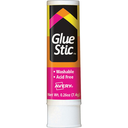 Avery Glue Stic - 0.26 fl oz - 12 / Box - White