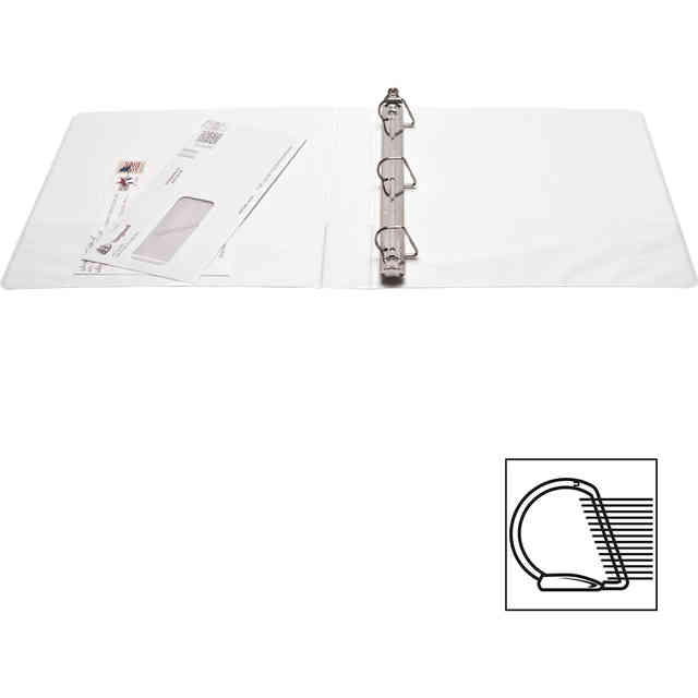 White Letter Size Standard View Binders [Slant-D Ring] - Price per Box