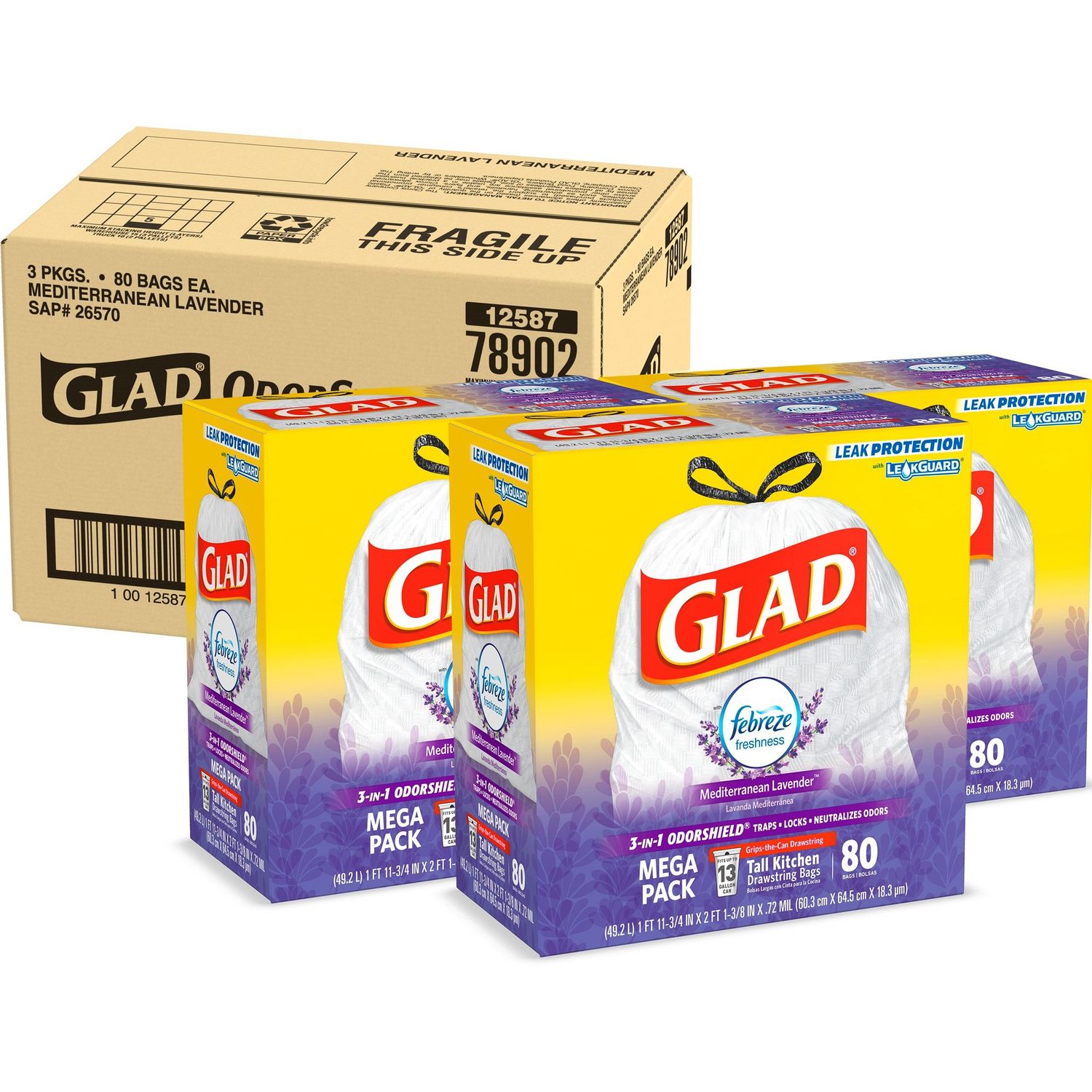 CLOROX 13 Gallons Plastic Trash Bags - 240 Count