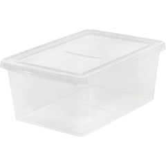 IRIS 28 quart Storage Box External Dimensions 24 Width x 16.3