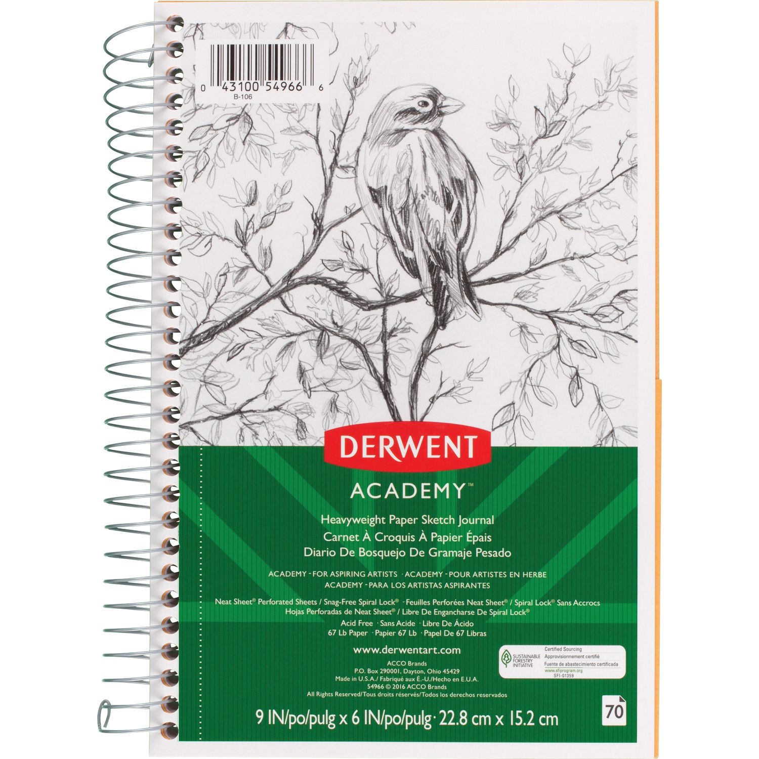 Flexi-Sketch Bound Drawing Journal 9x6