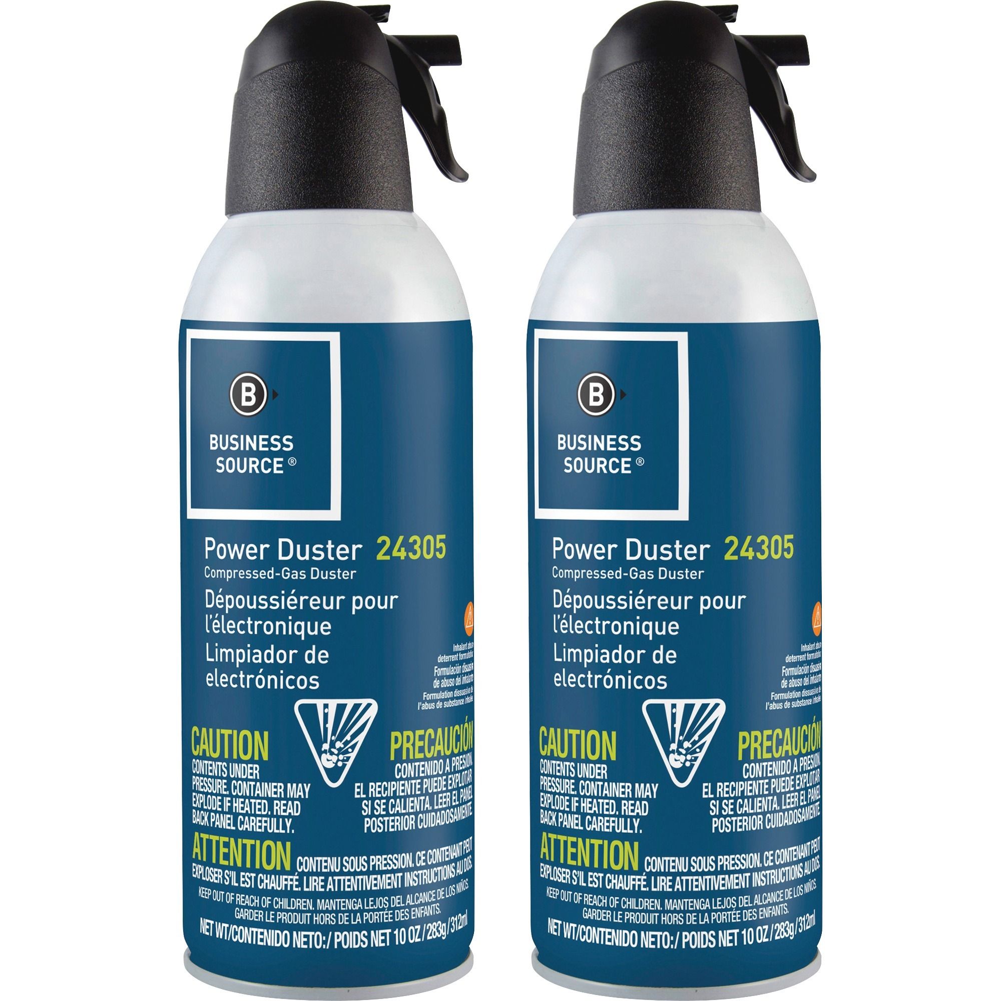 Power Duster, 10 oz, Moisture-free, Ozone-safe, 2 / Pack, Multi