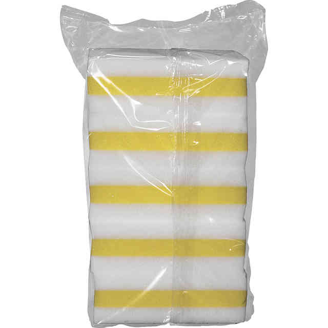 Genuine Joe Dual-Sided Melamine Eraser Amazing Sponges - 4.5 Genuine Joe Dual-Sided Melamine Eraser Amazing Sponges - 4.5