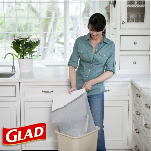 Glad 13 gal Tall Kitchen Drawstring Bag, 120 Count