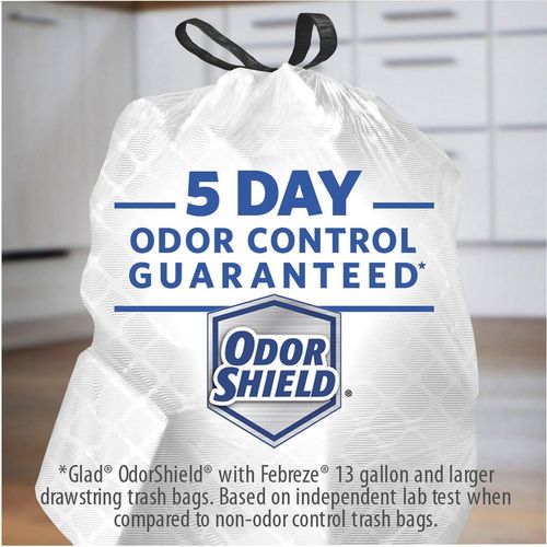 Glad Forceflex Tall Kitchen Drawstring Trash Bags - 13 Gal - 23.74