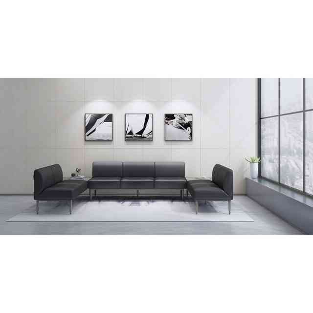 Lorell Contemporary Reception Collection Single Seat Sofa - 25.5 Lorell Contemporary Reception Collection Single Seat Sofa - 25.5