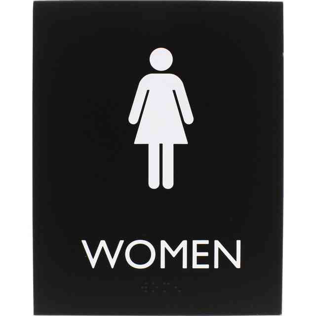 Lorell Men's Restroom Sign - 1 Each - Men Print/Message - 6.4 Lorell Men's Restroom Sign - 1 Each - Men Print/Message - 6.4