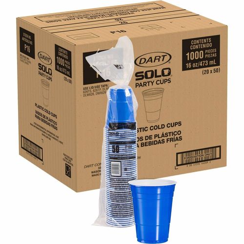 16 oz Plastic Cold Party Cups by SOLO® Cup Company SCCP16 ...