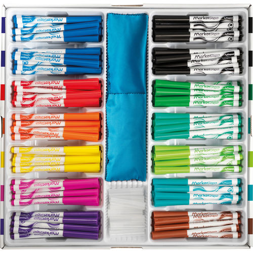 J.Burrows Whiteboard Markers Bullet Assorted 24 Pack