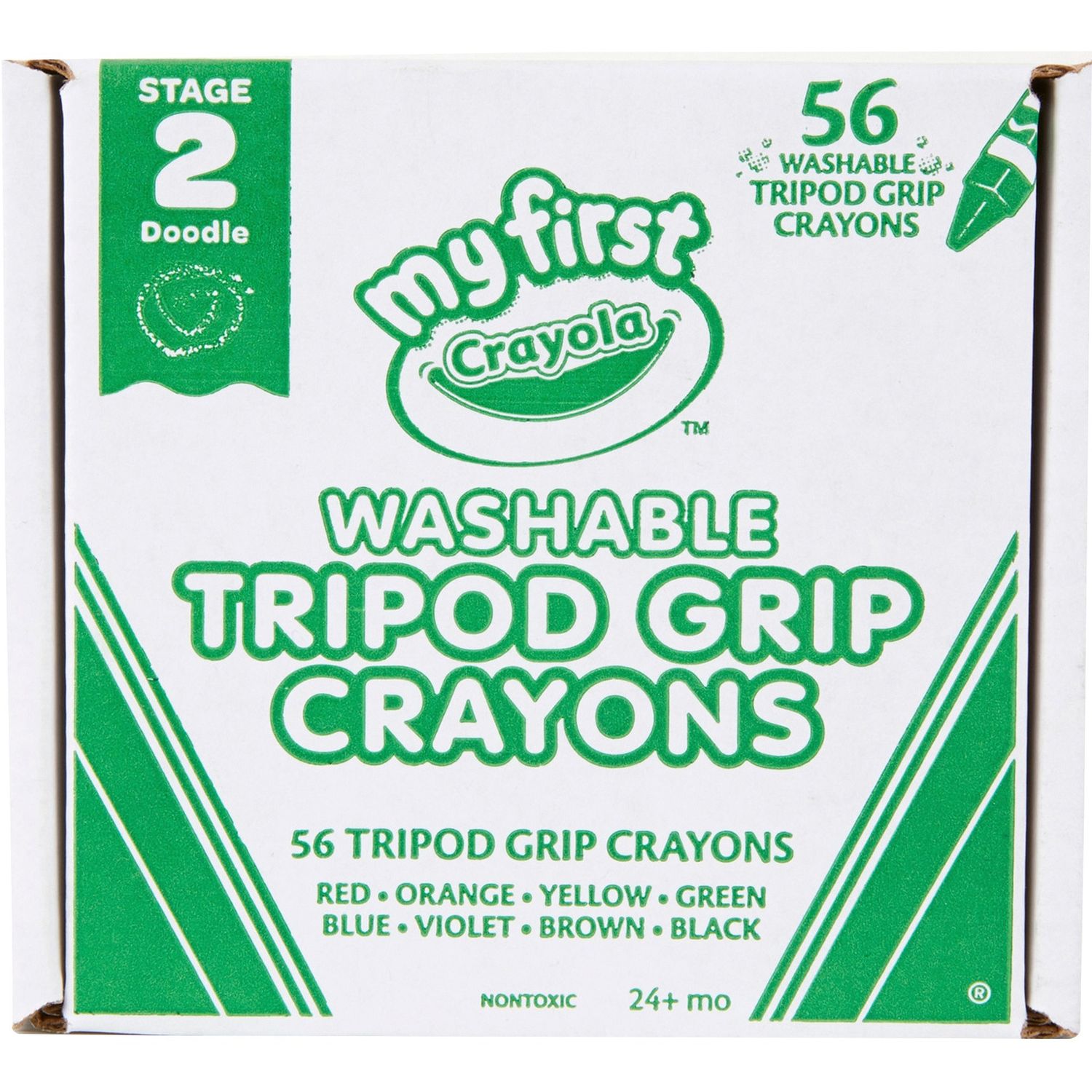 My First Crayola™ Washable Tripod Grip Crayons