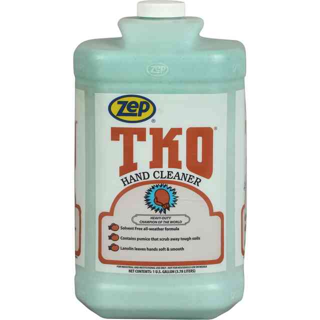 Zep TKO Hand Cleaner - Lemon Lime ScentFor - 1 gal (3.8 L) - Dirt Remover, Grime Remover, Grease Remover - Hand - Blue, Opaque - Solvent-free, Heavy Duty, Non-flammable - 4 / Carton Zep TKO Hand Cleaner - Lemon Lime ScentFor - 1 gal (3.8 L) - Dirt Remover, Grime Remover, Grease Remover - Hand - Blue, Opaque - Solvent-free, Heavy Duty, Non-flammable - 4 / Carton