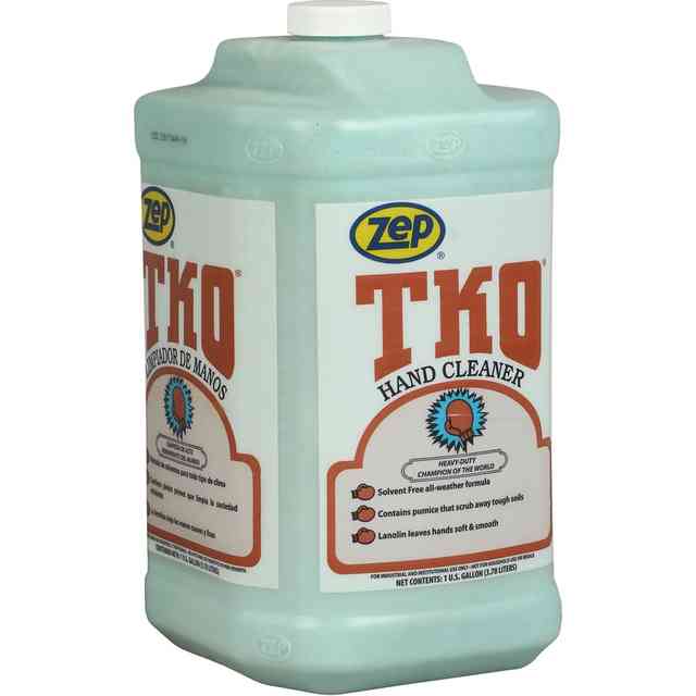 Zep TKO Hand Cleaner - Lemon Lime ScentFor - 1 gal (3.8 L) - Dirt Remover, Grime Remover, Grease Remover - Hand - Blue, Opaque - Solvent-free, Heavy Duty, Non-flammable - 4 / Carton Zep TKO Hand Cleaner - Lemon Lime ScentFor - 1 gal (3.8 L) - Dirt Remover, Grime Remover, Grease Remover - Hand - Blue, Opaque - Solvent-free, Heavy Duty, Non-flammable - 4 / Carton
