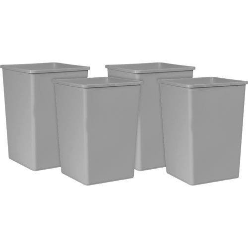 35-Gallon Untouchable Square Trash Container