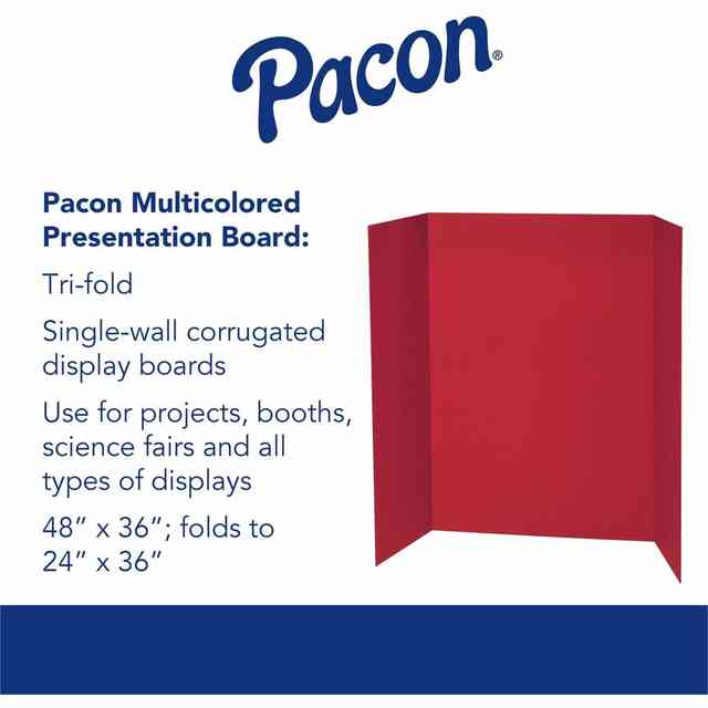 Pacon 140 lb. Watercolor Single Wall Presentation Board - 48 Pacon 140 lb. Watercolor Single Wall Presentation Board - 48