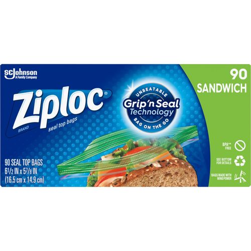 Sandwich Double Zipper Bags - 500 Count