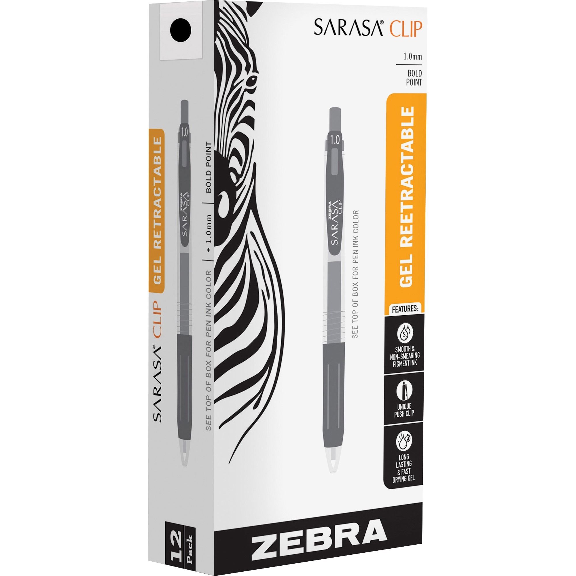 Sarasa Clip 1.0mm Gel Pen by Zebra® ZEB48810 | OnTimeSupplies.com