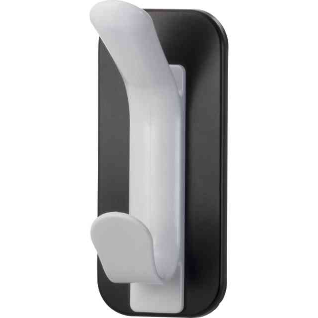Lorell Magnetic Double Coat Hook - for Coat, Clothes - Plastic - White - 1 Each Lorell Magnetic Double Coat Hook - for Coat, Clothes - Plastic - White - 1 Each