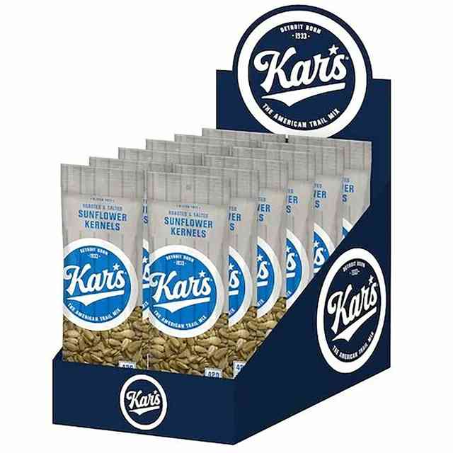 Kar's Roasted & Salted Sunflower Kernels - Gluten-free - Roasted & Salted - 2.50 oz - 12 / Box Kar's Roasted & Salted Sunflower Kernels - Gluten-free - Roasted & Salted - 2.50 oz - 12 / Box