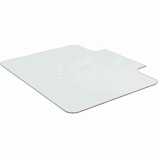 Lorell Tempered Glass Chairmat with Lip - Hardwood Floor, Carpet48 Lorell Tempered Glass Chairmat with Lip - Hardwood Floor, Carpet48