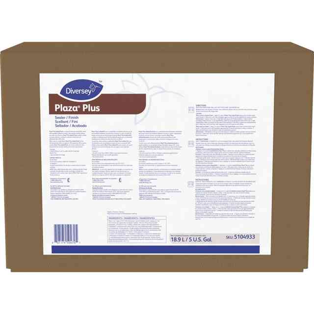 Diversey Plaza Plus Sealer/Finish - 640 fl oz (20 quart) - Slight Ammonia Scent - 1 / Box - Long Lasting, Durable - White Diversey Plaza Plus Sealer/Finish - 640 fl oz (20 quart) - Slight Ammonia Scent - 1 / Box - Long Lasting, Durable - White
