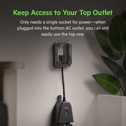 WeMo WiFi Smart Outdoor Plug Black WSP090 - Best Buy