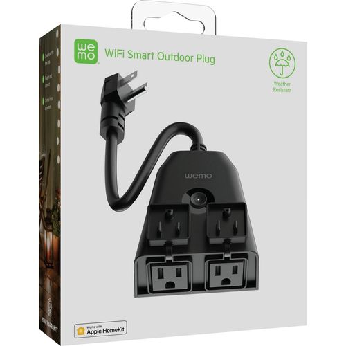 WeMo WiFi Smart Outdoor Plug Black WSP090 - Best Buy