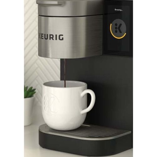 Keurig Stainless Steel Travel Mug, Silver/Black, 12 oz