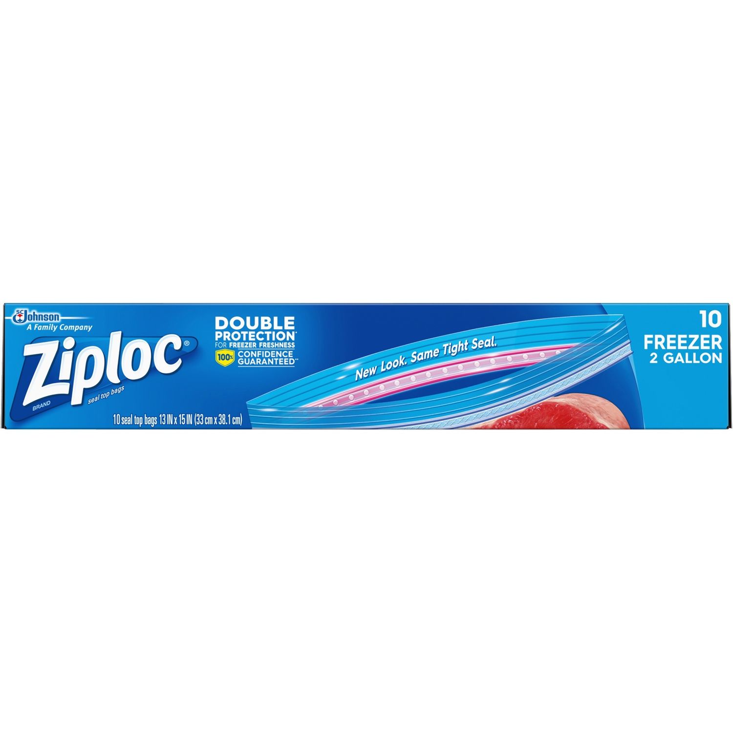 Ziploc Freezer Bag, 2 Gallon Jumbo, 10-Count(Pack of 3)