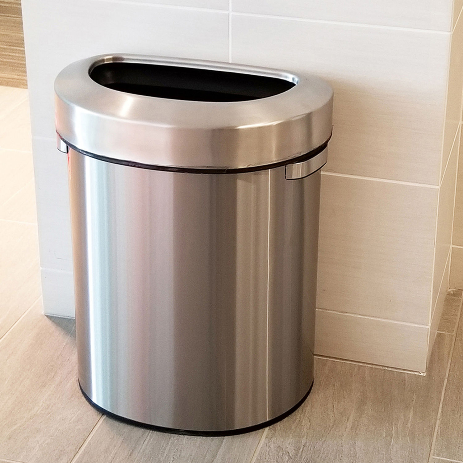 13 Gallon Round Open Top Trash Can