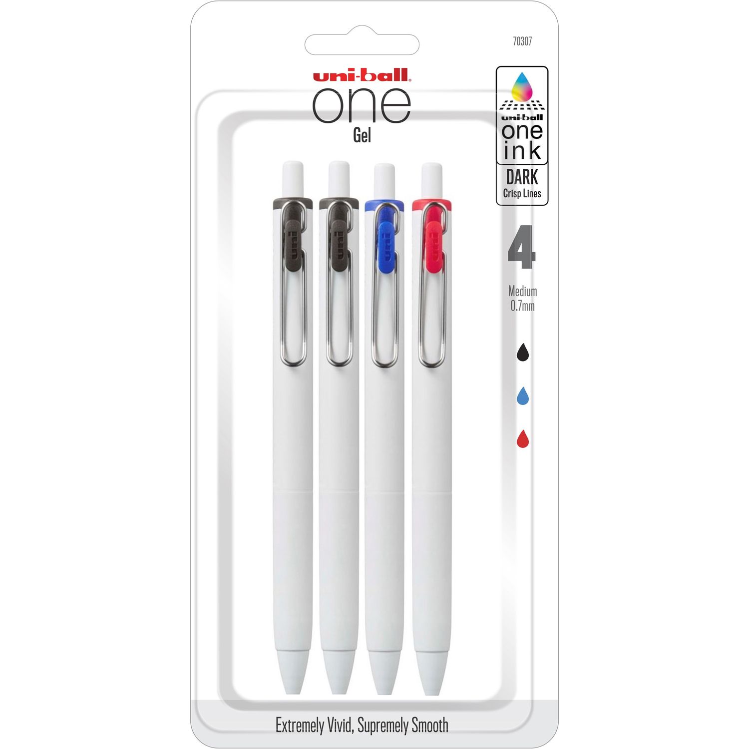 Hero Item - Blue / White Uni-Ball Gel Pen - QTY 50