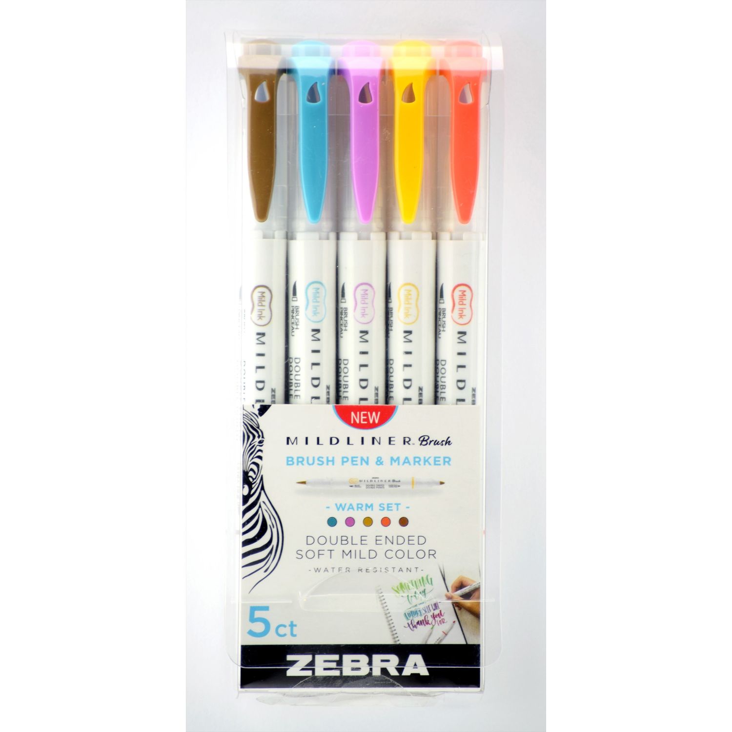 Zebra Smoky Brush Pen - Set of 5 - A