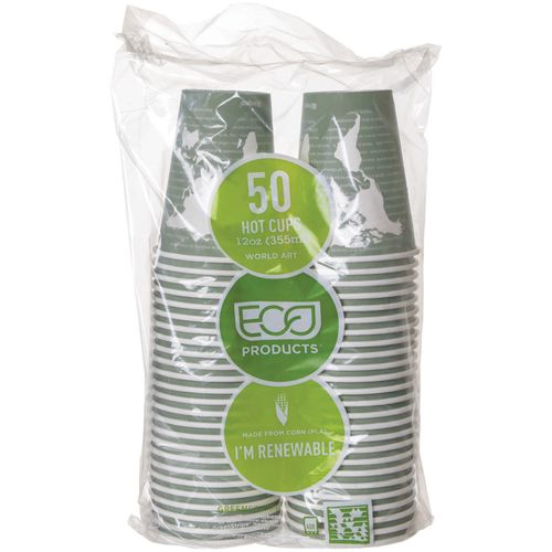 World Art Hot Drink Cups by Eco-Products® ECOEPBHC12WAP ...