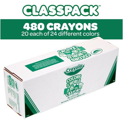  Crayola Crayons Bulk, 24 Crayon Packs with 24 Assorted Colors,  School Supplies : Everything Else