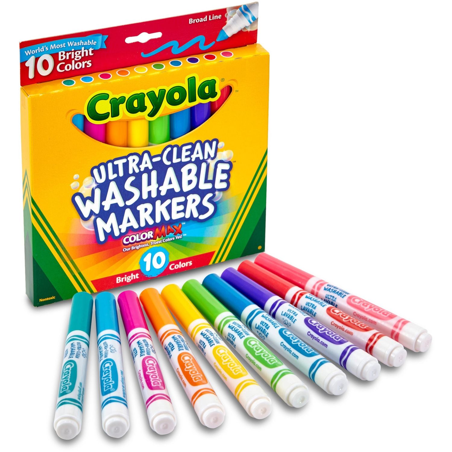 Crayola 20 Count Broad Line Markers, School Supplies, Classic Colors