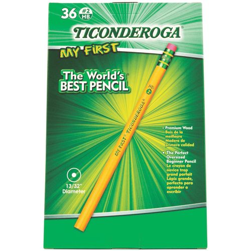 Ticonderoga Pre-Sharpened Pencil, #2, Yellow Barrel - 30 count