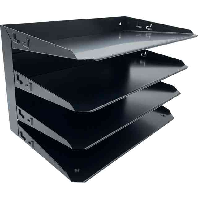 Huron Horizontal Slots Desk Organizer - 4 Compartment(s) - Horizontal - 15 Huron Horizontal Slots Desk Organizer - 4 Compartment(s) - Horizontal - 15