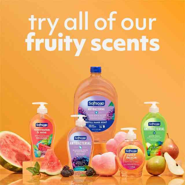 Softsoap Watermelon Hand Soap - Watermelon & Mint ScentFor - 11.3 fl oz (332.7 mL) - Pump Bottle Dispenser - Bacteria Remover, Dirt Remover - Hand, Skin - Moisturizing - Pink - Refillable, Recyclable, Paraben-free, Phthalate-free, Biodegradable - 1 E Softsoap Watermelon Hand Soap - Watermelon & Mint ScentFor - 11.3 fl oz (332.7 mL) - Pump Bottle Dispenser - Bacteria Remover, Dirt Remover - Hand, Skin - Moisturizing - Pink - Refillable, Recyclable, Paraben-free, Phthalate-free, Biodegradable - 1 E