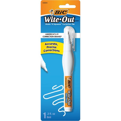 Wite-Out Shake n' Squeeze Correction Pens - Tip Applicator - 8 mL