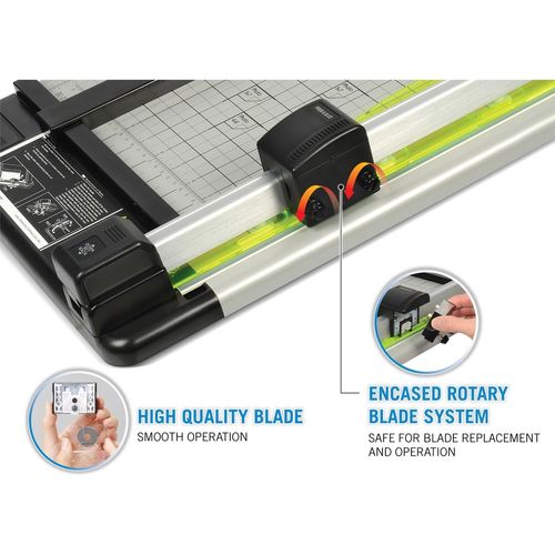 Paper Trimmer, Rotary Paper Cutter, 18 Cut Length, 36 Sheet Capacity,  Heavy Duty Series (DC-238N)