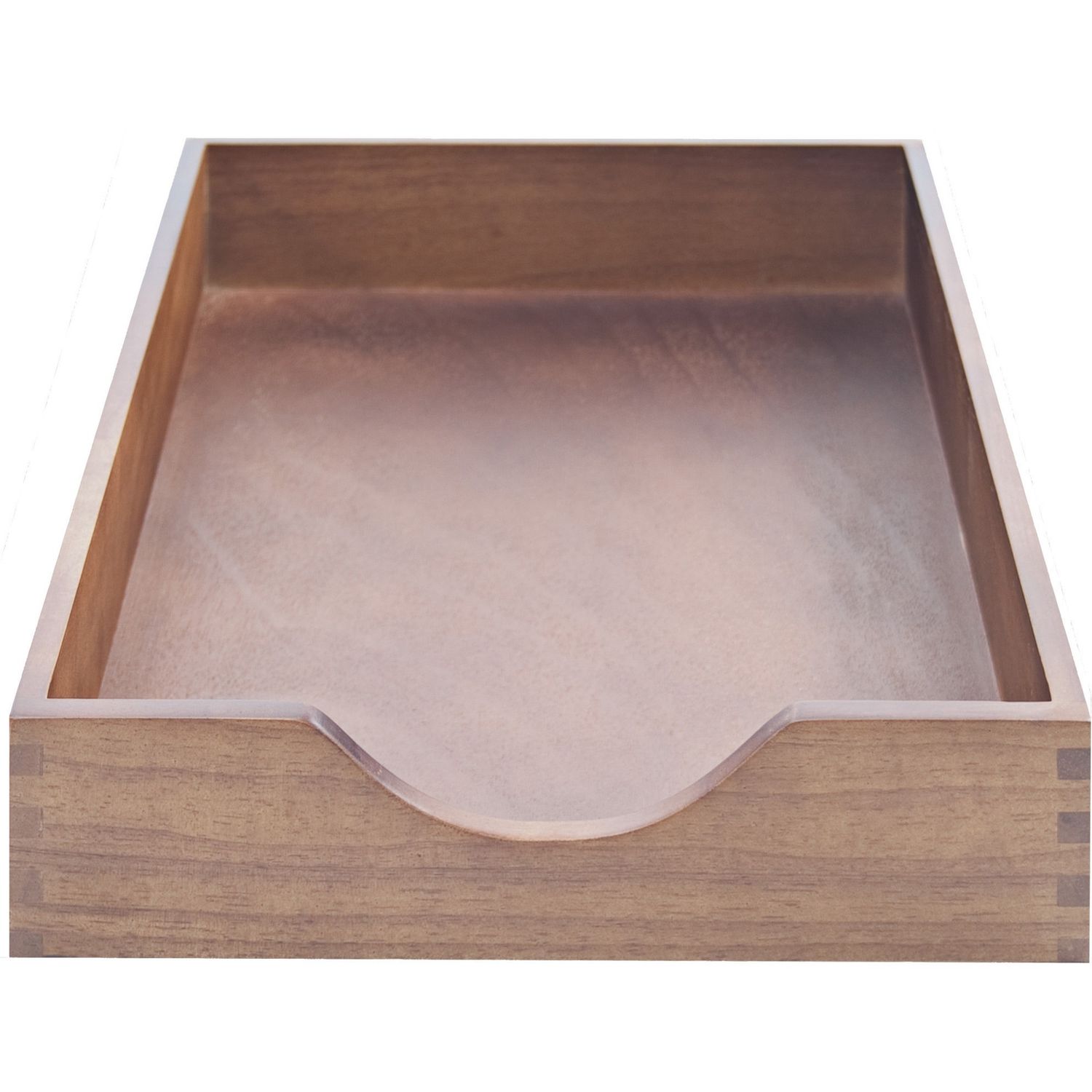 Walnut Finish Solid Wood Desk Trays by Carver Wood Products CVRCW07212