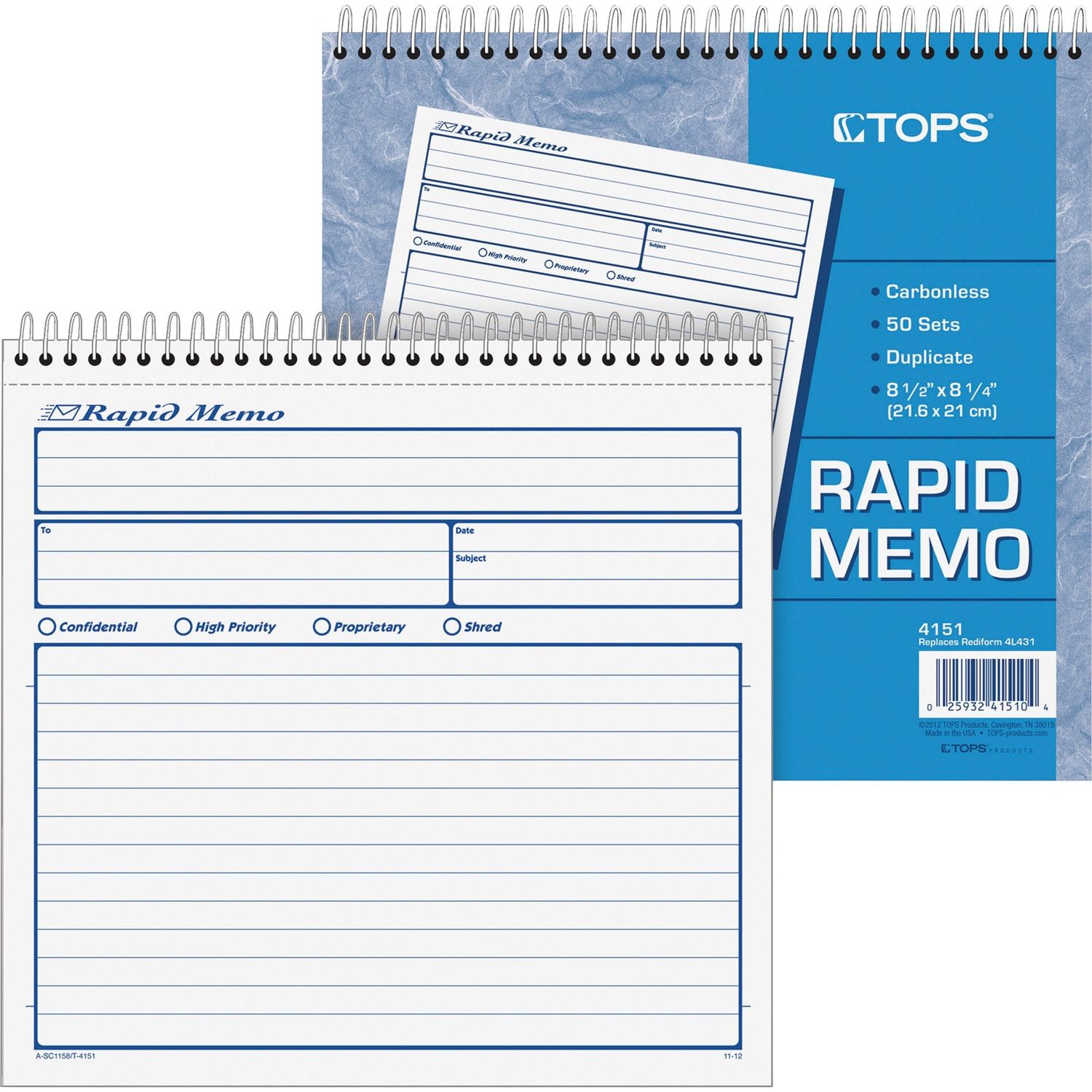 Rapid Memo Book by TOPS TOP4151