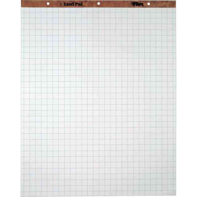 TOPS Horizontal Ruled Easel Pads - 50 Sheets - Stapled/Glued - 15 lb Basis Weight - 27 TOPS Horizontal Ruled Easel Pads - 50 Sheets - Stapled/Glued - 15 lb Basis Weight - 27